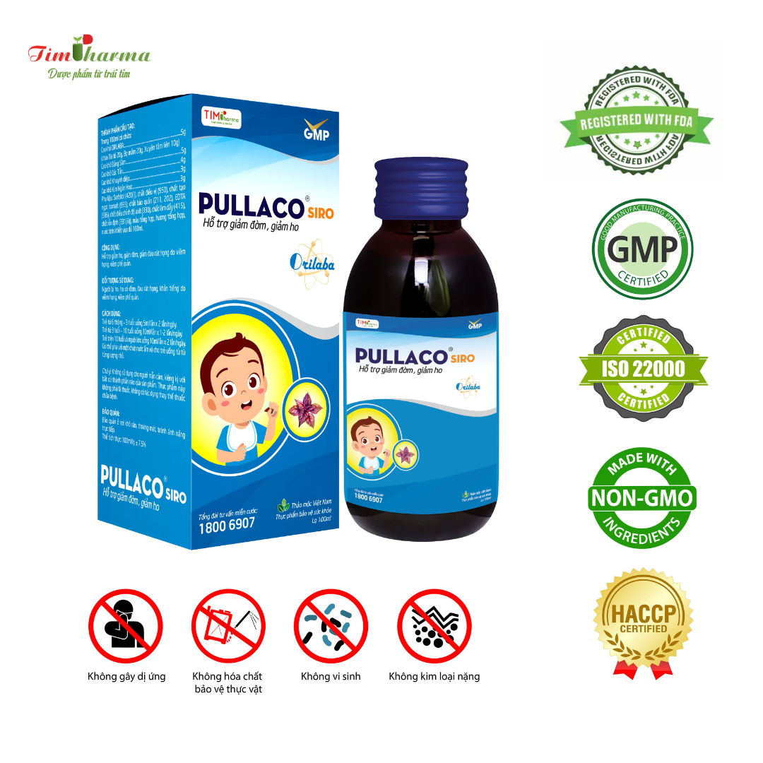 TPBVSK PULLACO SIRO - Hỗ trợ giảm đờm, hỗ trợ giảm ho. - Ảnh 6