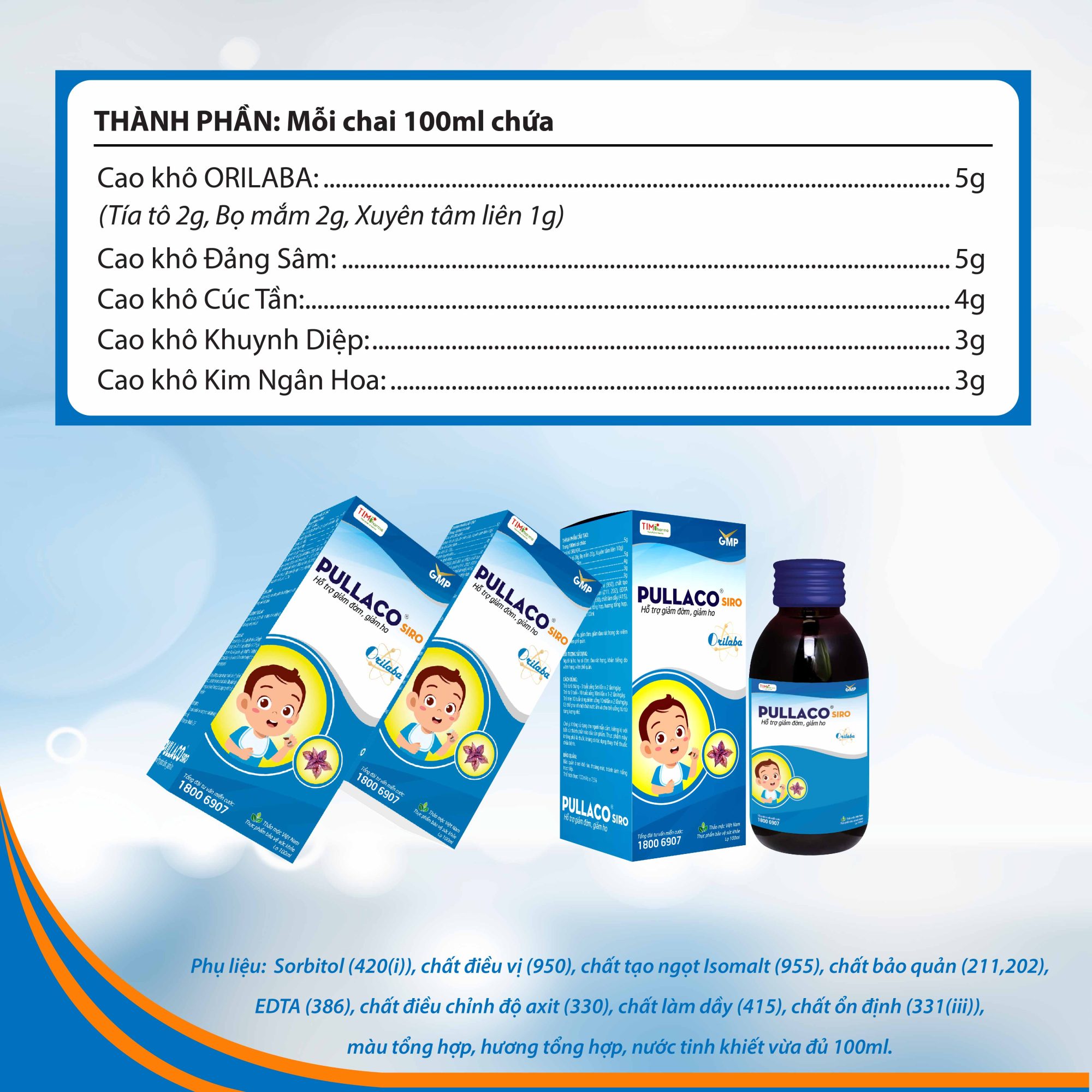 TPBVSK PULLACO SIRO - Hỗ trợ giảm đờm, hỗ trợ giảm ho. - Ảnh 5